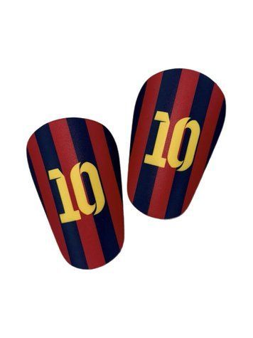 Щитки футбольні маленькі з номерами 10 см Messi | Barcelona kcl-ojn-5w0 фото