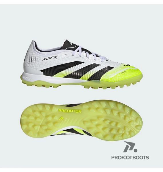 Сороконожки Adidas Predator Pro White/Green JI1181 фото