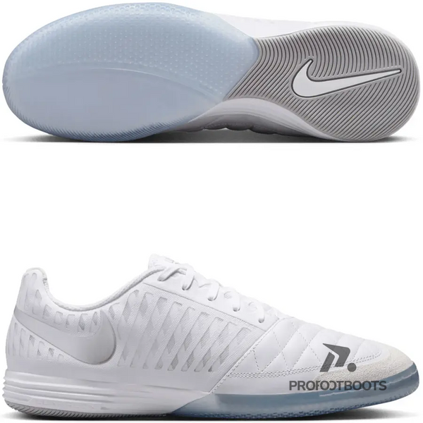 Футзалки Nike Lunar Gato білі з сірим 580456-105 фото