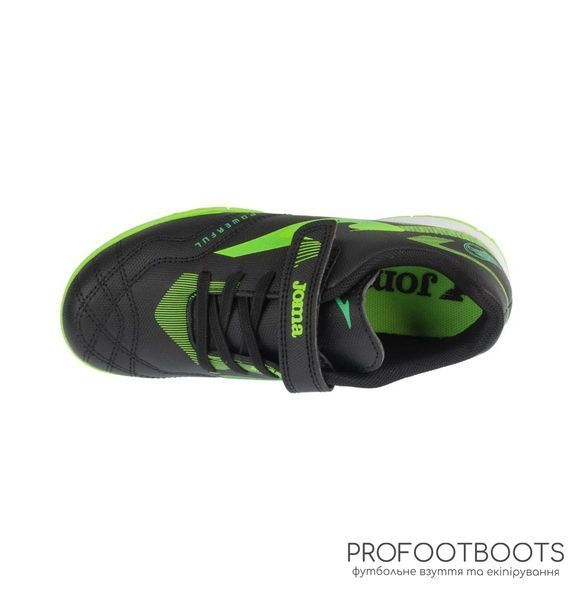 Сороконіжки Joma Powerfull JR 2601 Black/Green TF 32 size POJS2601TFV-20 фото