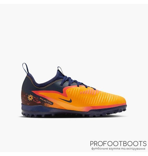Сороконіжки дитячі Nike Phantom 6 Low Academy Orange/Blue 38,5 size HQ2040-800 фото