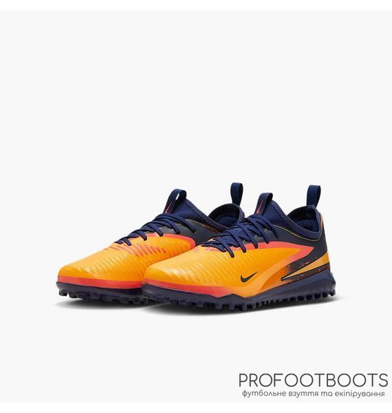 Сороконіжки дитячі Nike Phantom 6 Low Academy Orange/Blue 38,5 size HQ2040-800 фото